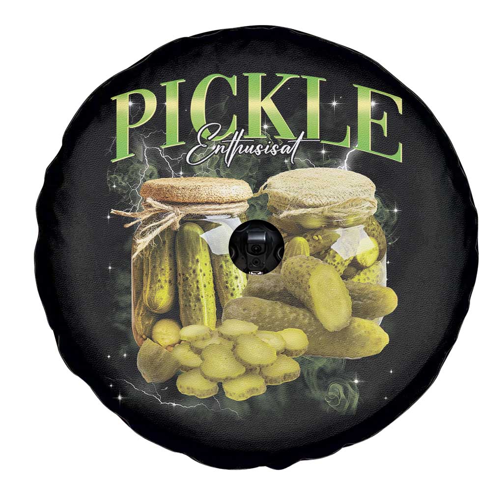 Pickle Lovers Spare Tire Cover Retro Pickle Enthusiast Vintage 90s Graphic