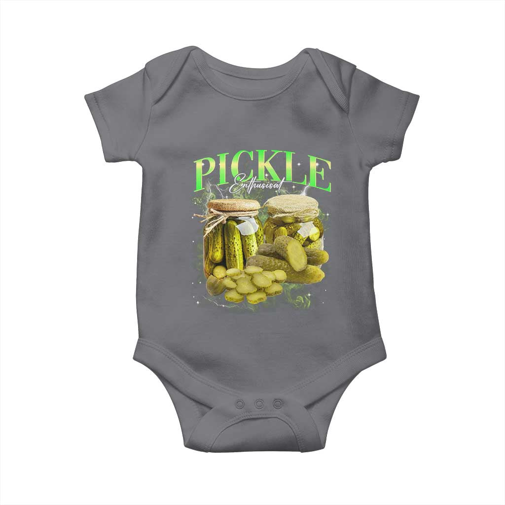 Pickle Lovers Baby Onesie Retro Pickle Enthusiast Vintage 90s Graphic