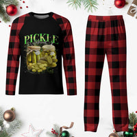 Pickle Lovers Plaid Pajama Set Retro Pickle Enthusiast Vintage 90s Graphic