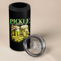 Pickle Lovers 4 in 1 Can Cooler Tumbler Retro Pickle Enthusiast Vintage 90s Graphic