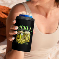 Pickle Lovers 4 in 1 Can Cooler Tumbler Retro Pickle Enthusiast Vintage 90s Graphic