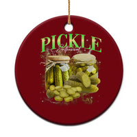 Pickle Lovers Ceramic Ornament Retro Pickle Enthusiast Vintage 90s Graphic