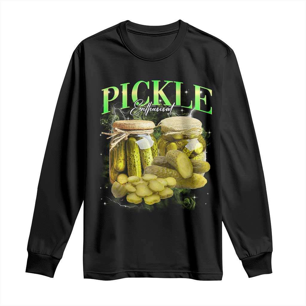 Pickle Lovers Long Sleeve Shirt Retro Pickle Enthusiast Vintage 90s Graphic