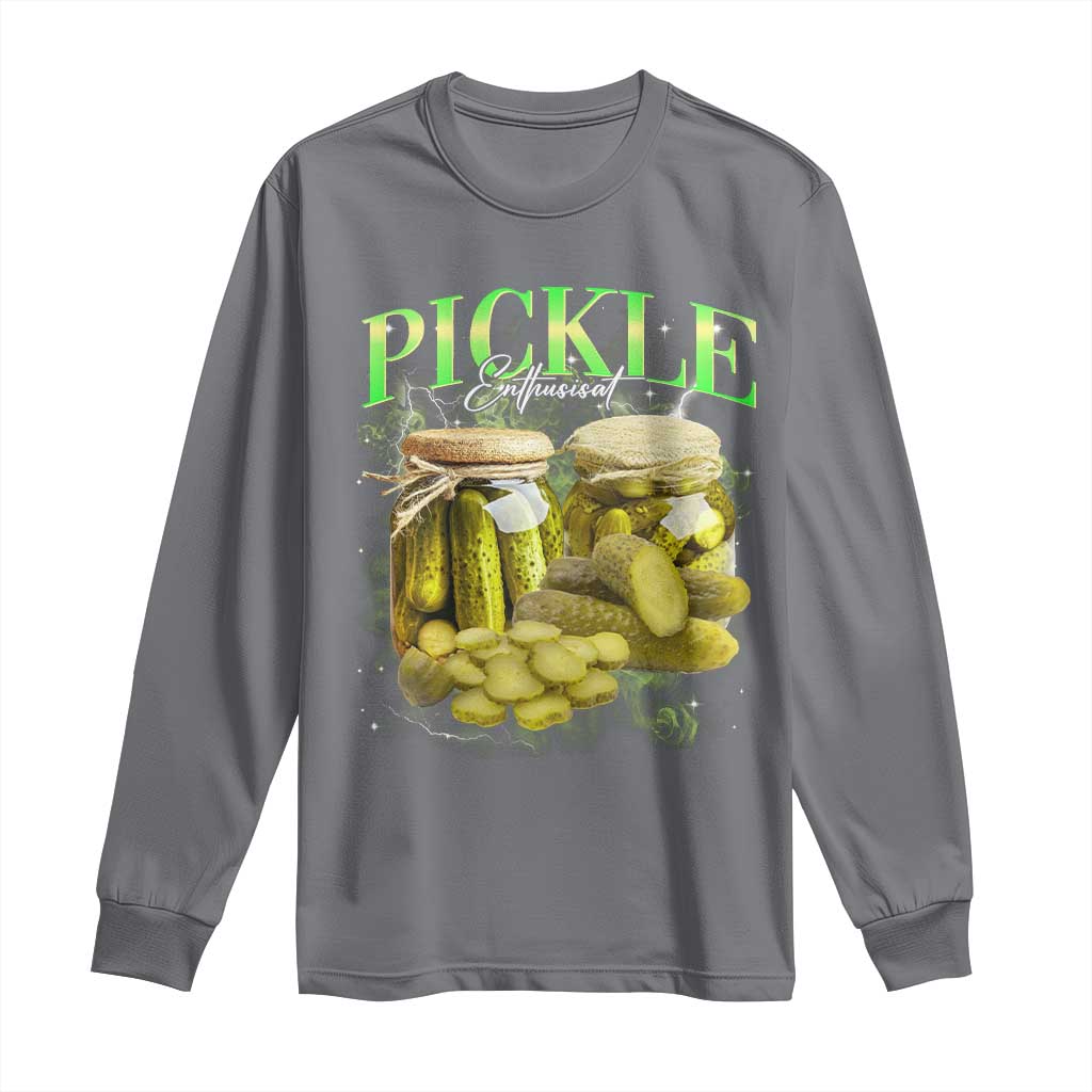 Pickle Lovers Long Sleeve Shirt Retro Pickle Enthusiast Vintage 90s Graphic
