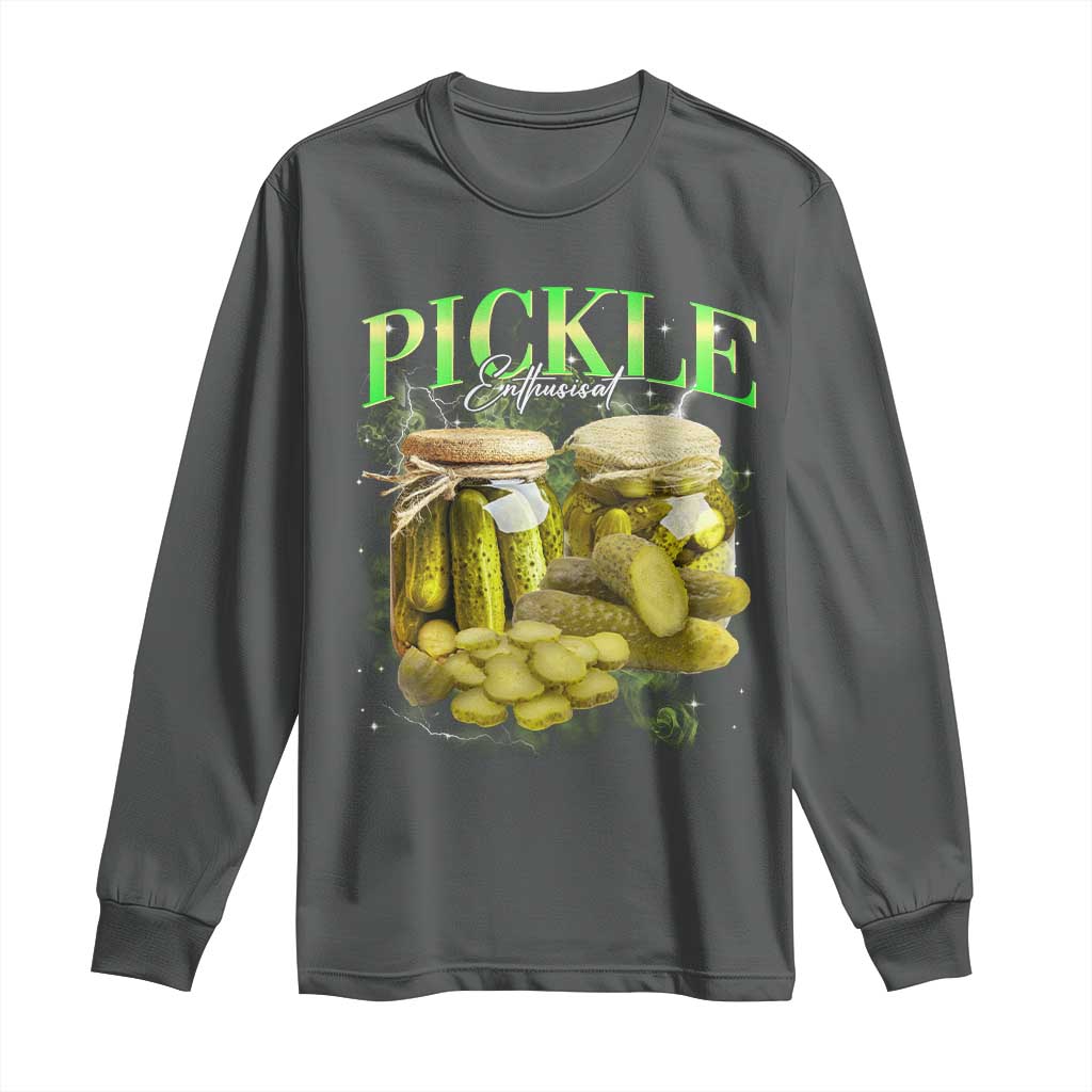Pickle Lovers Long Sleeve Shirt Retro Pickle Enthusiast Vintage 90s Graphic