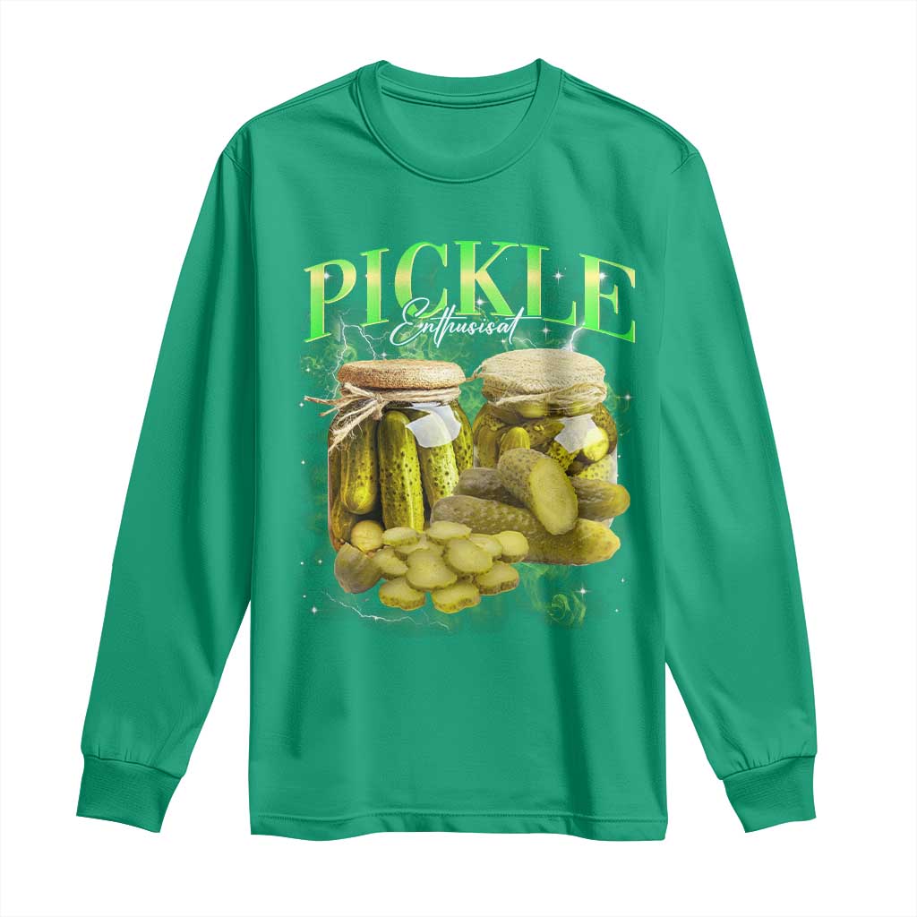 Pickle Lovers Long Sleeve Shirt Retro Pickle Enthusiast Vintage 90s Graphic
