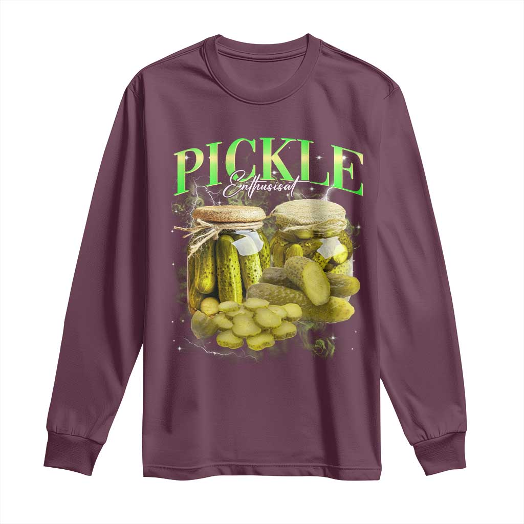 Pickle Lovers Long Sleeve Shirt Retro Pickle Enthusiast Vintage 90s Graphic