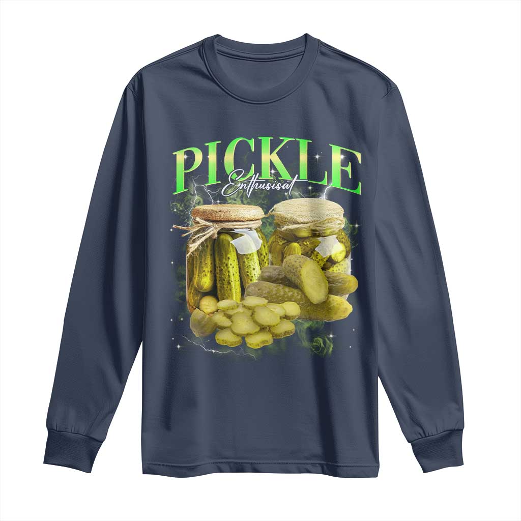 Pickle Lovers Long Sleeve Shirt Retro Pickle Enthusiast Vintage 90s Graphic