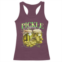 Pickle Lovers Racerback Tank Top Retro Pickle Enthusiast Vintage 90s Graphic