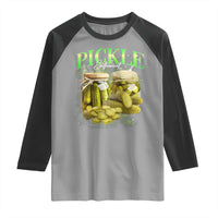Pickle Lovers Raglan Shirt Retro Pickle Enthusiast Vintage 90s Graphic