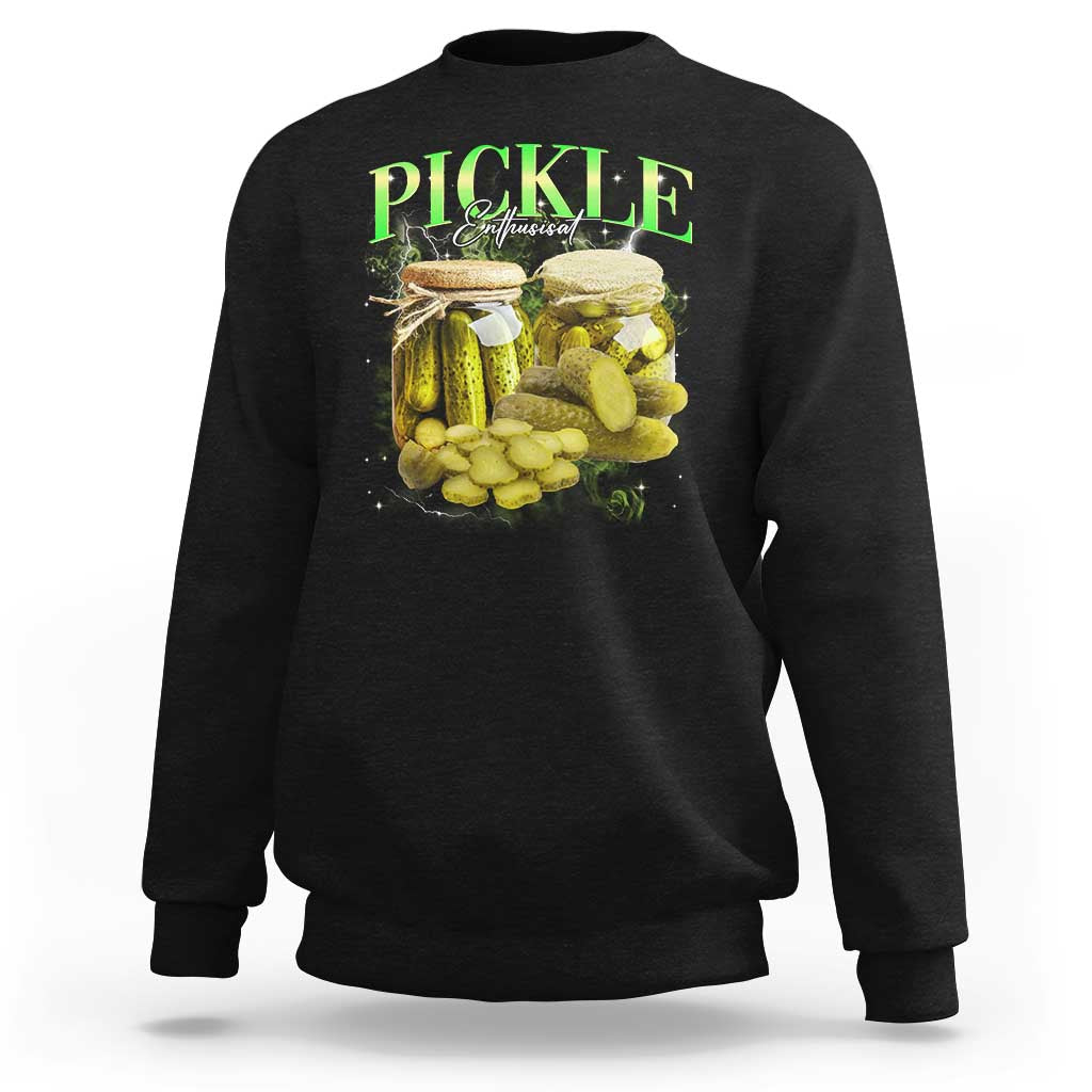 Pickle Lovers Sweatshirt Retro Pickle Enthusiast Vintage 90s Graphic