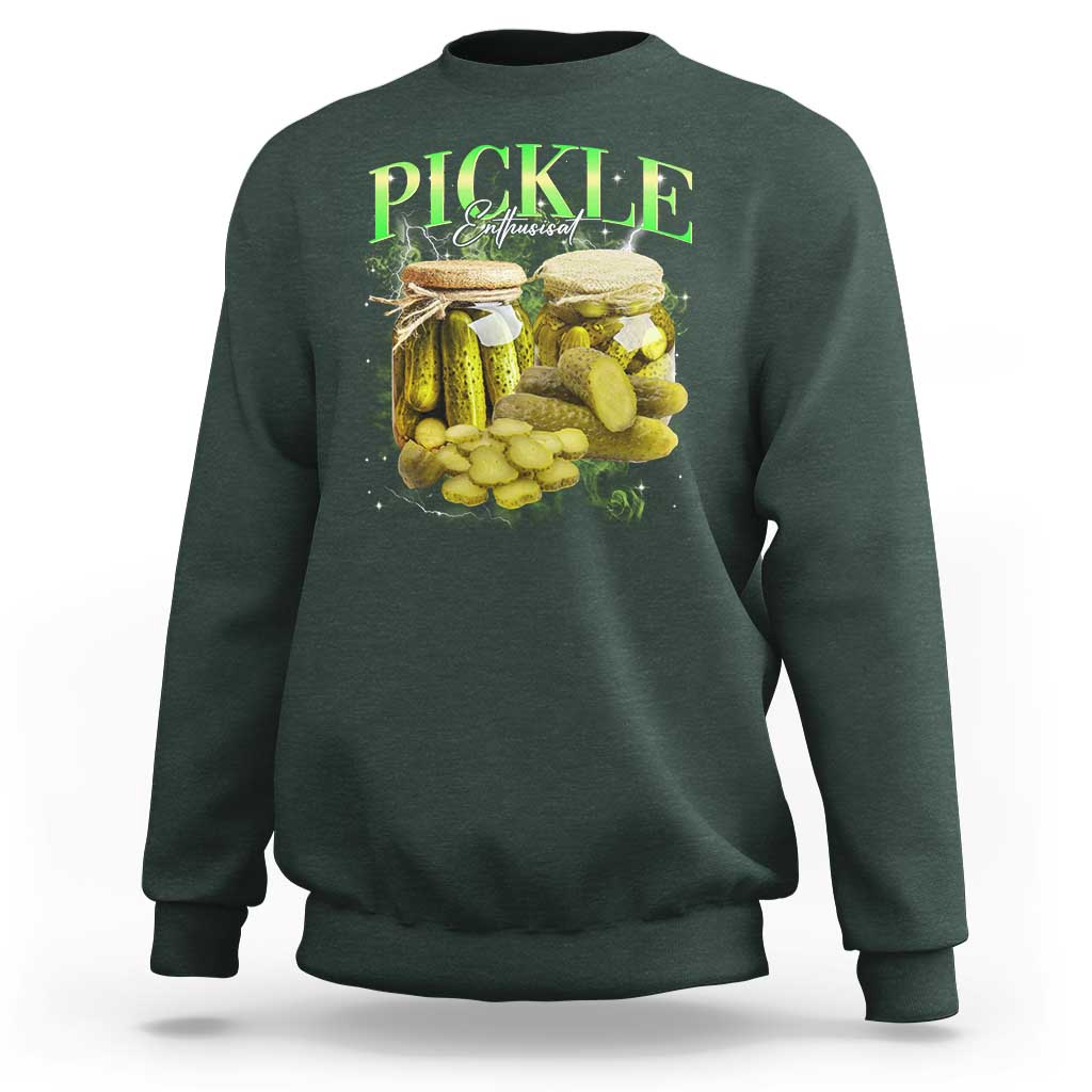 Pickle Lovers Sweatshirt Retro Pickle Enthusiast Vintage 90s Graphic