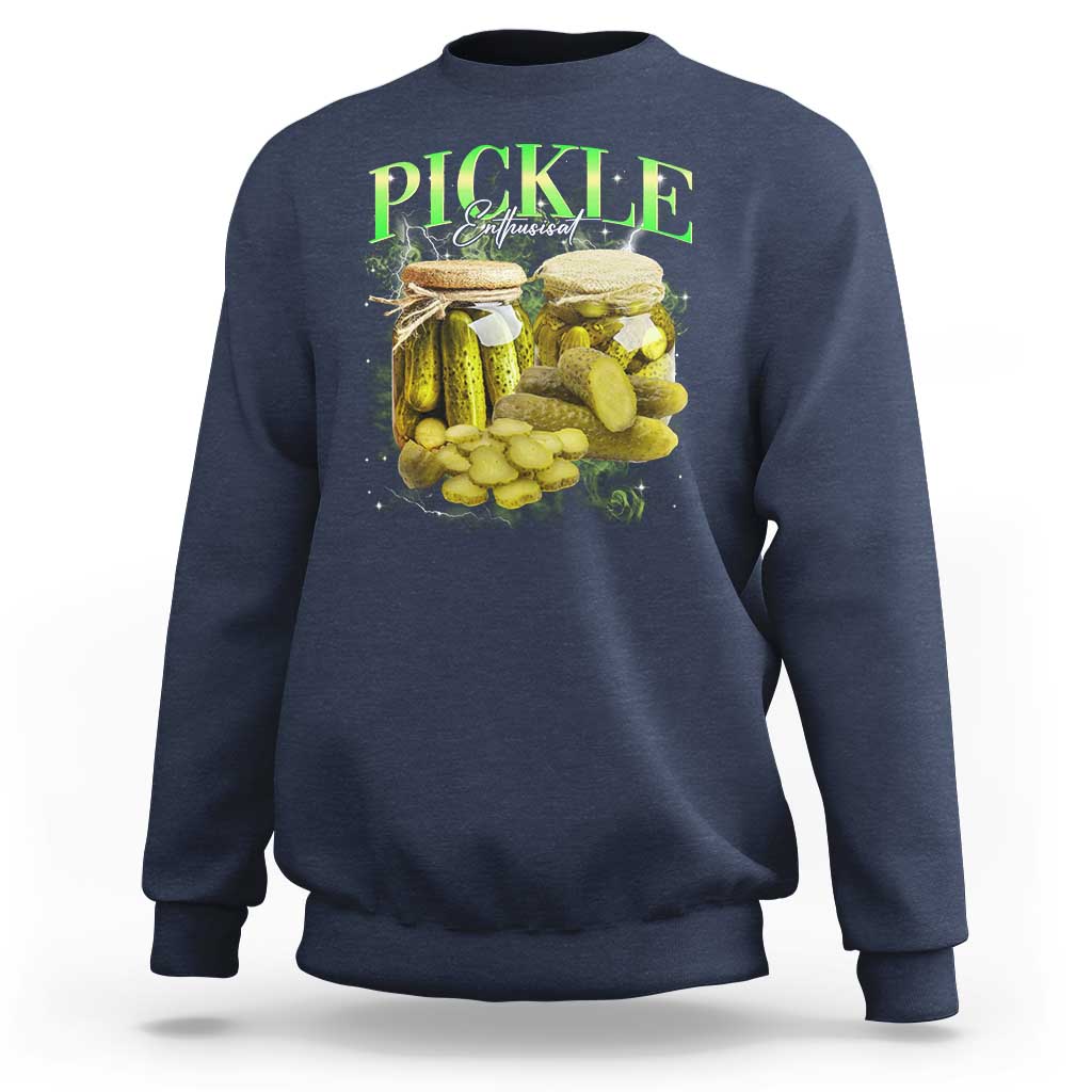 Pickle Lovers Sweatshirt Retro Pickle Enthusiast Vintage 90s Graphic
