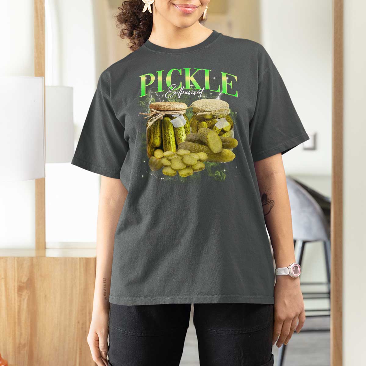 Pickle Lovers T Shirt For Women Retro Pickle Enthusiast Vintage 90s Graphic