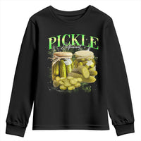 Pickle Lovers Youth Sweatshirt Retro Pickle Enthusiast Vintage 90s Graphic