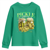 Pickle Lovers Youth Sweatshirt Retro Pickle Enthusiast Vintage 90s Graphic