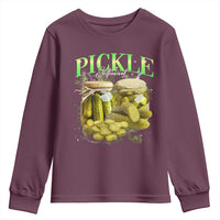 Pickle Lovers Youth Sweatshirt Retro Pickle Enthusiast Vintage 90s Graphic