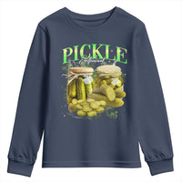 Pickle Lovers Youth Sweatshirt Retro Pickle Enthusiast Vintage 90s Graphic