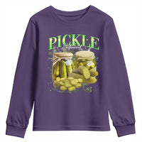 Pickle Lovers Youth Sweatshirt Retro Pickle Enthusiast Vintage 90s Graphic