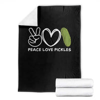 Peace Love Pickles Throw Blanket - Wonder Print Shop