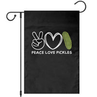 Peace Love Pickles Garden Flag - Wonder Print Shop