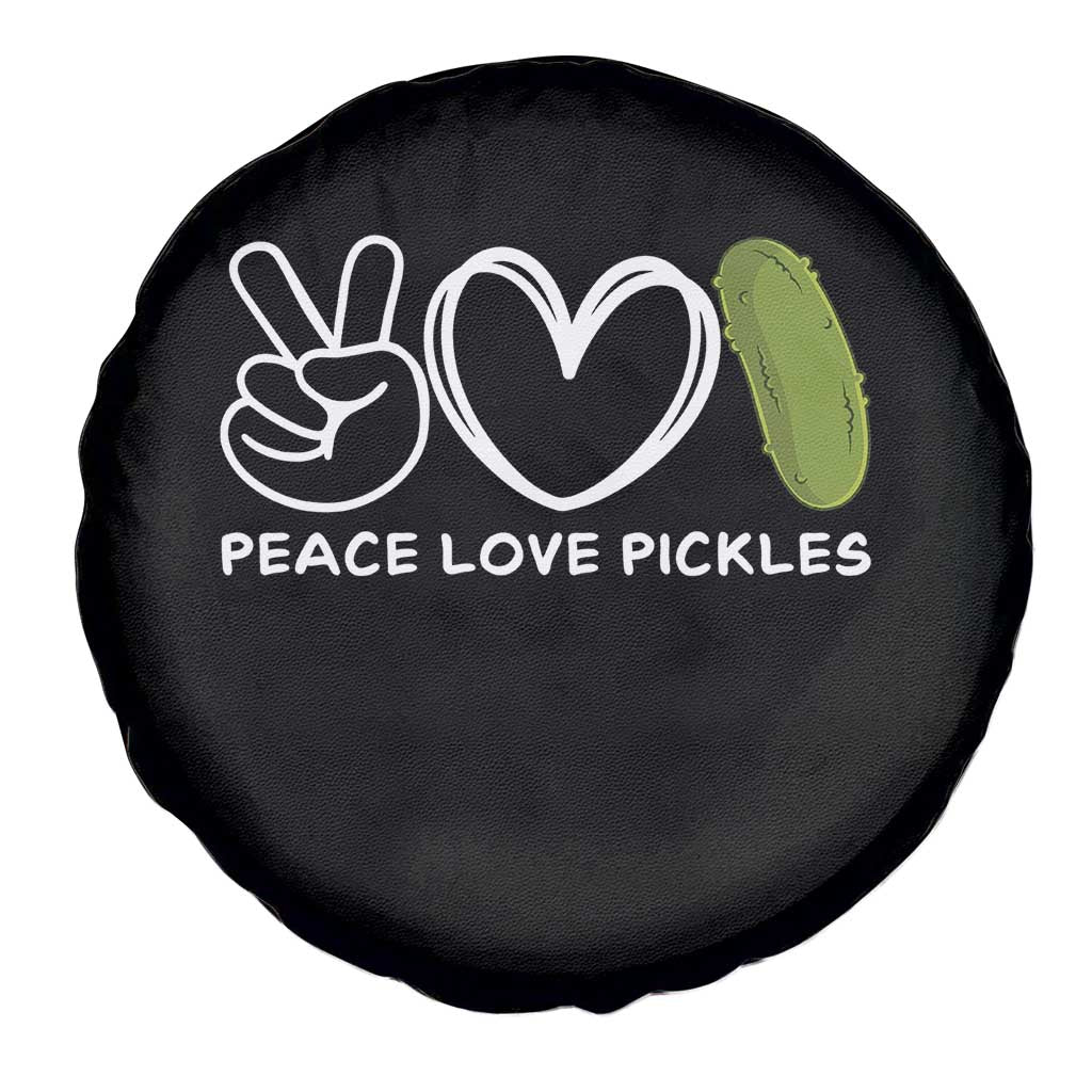 Peace Love Pickles Spare Tire Cover - Wonder Print Shop