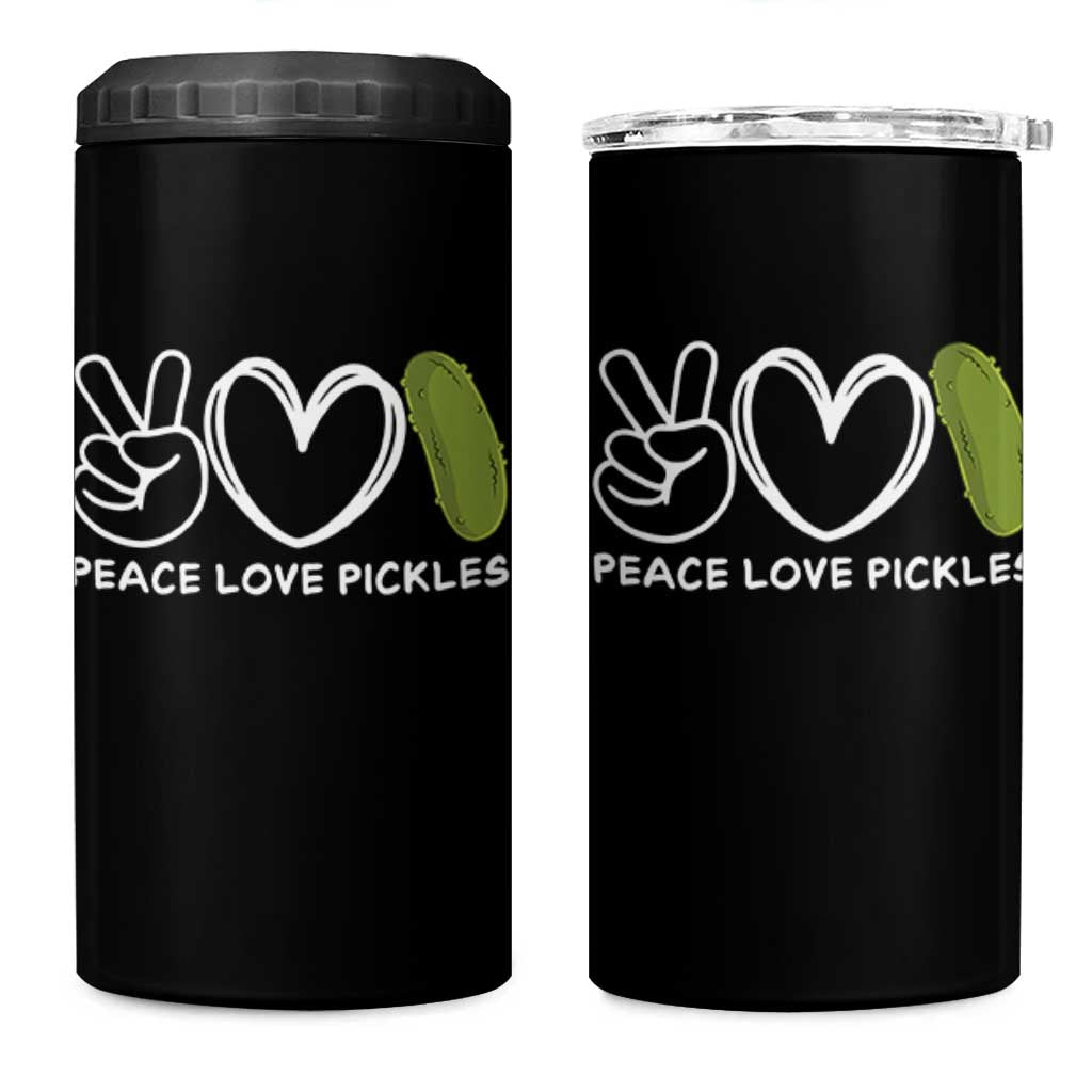 Peace Love Pickles 4 in 1 Can Cooler Tumbler - Wonder Print Shop
