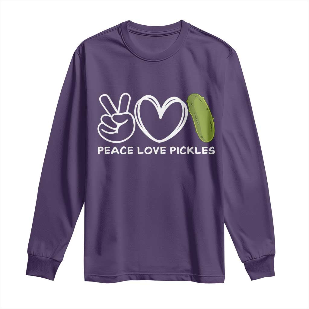 Peace Love Pickles Long Sleeve Shirt - Wonder Print Shop