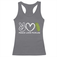 Peace Love Pickles Racerback Tank Top - Wonder Print Shop