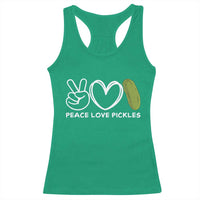 Peace Love Pickles Racerback Tank Top - Wonder Print Shop