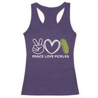 Peace Love Pickles Racerback Tank Top - Wonder Print Shop