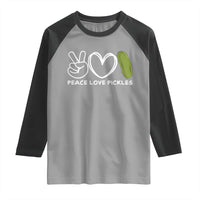 Peace Love Pickles Raglan Shirt - Wonder Print Shop