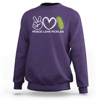 Peace Love Pickles Sweatshirt - Wonder Print Shop