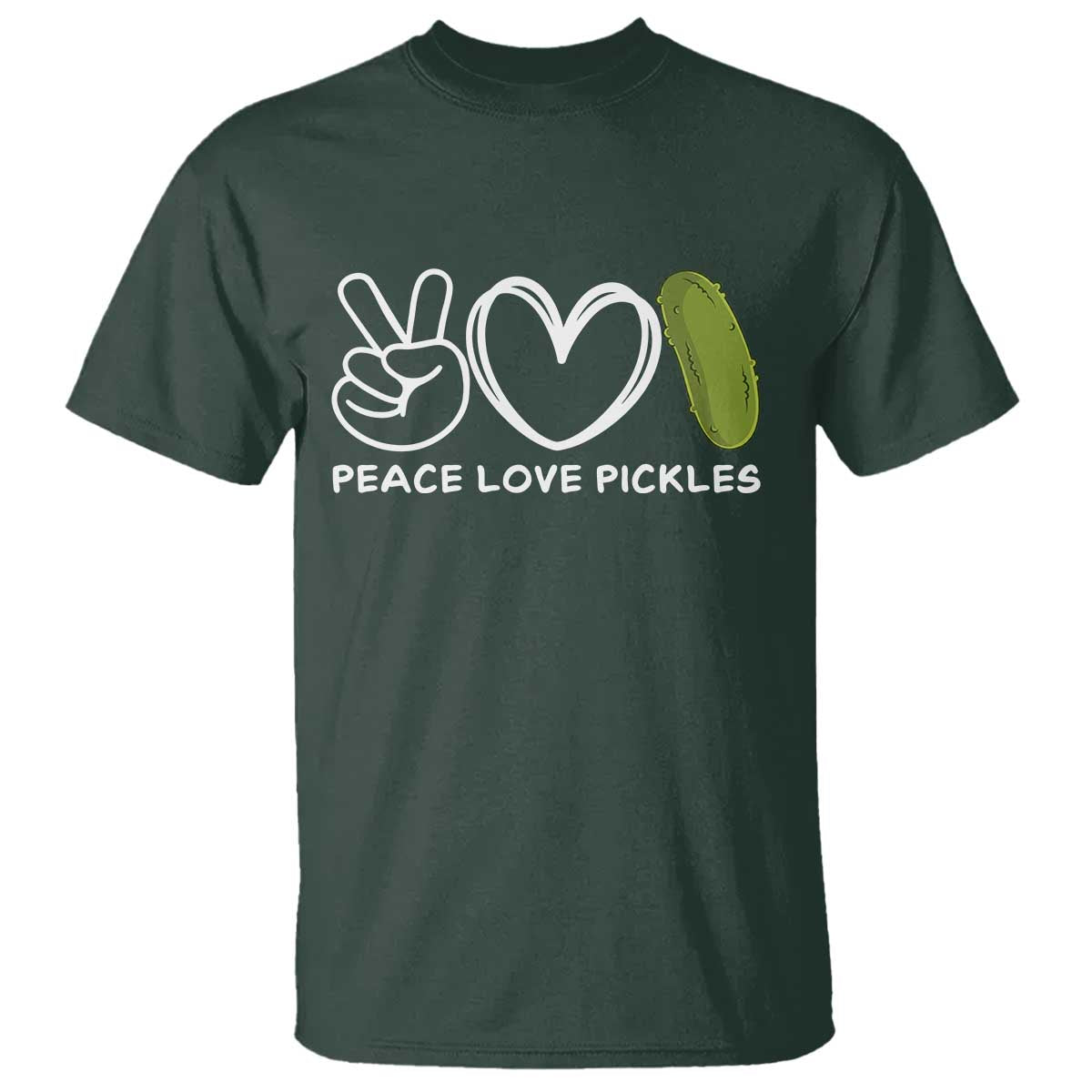 Peace Love Pickles T Shirt - Wonder Print Shop
