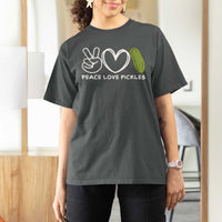 Peace Love Pickles T Shirt For Women - Wonder Print Shop