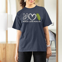 Peace Love Pickles T Shirt For Women - Wonder Print Shop