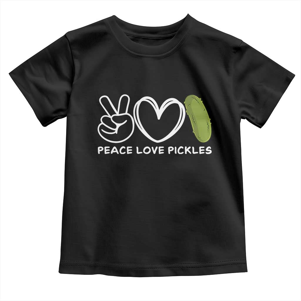 Peace Love Pickles Toddler T Shirt - Wonder Print Shop