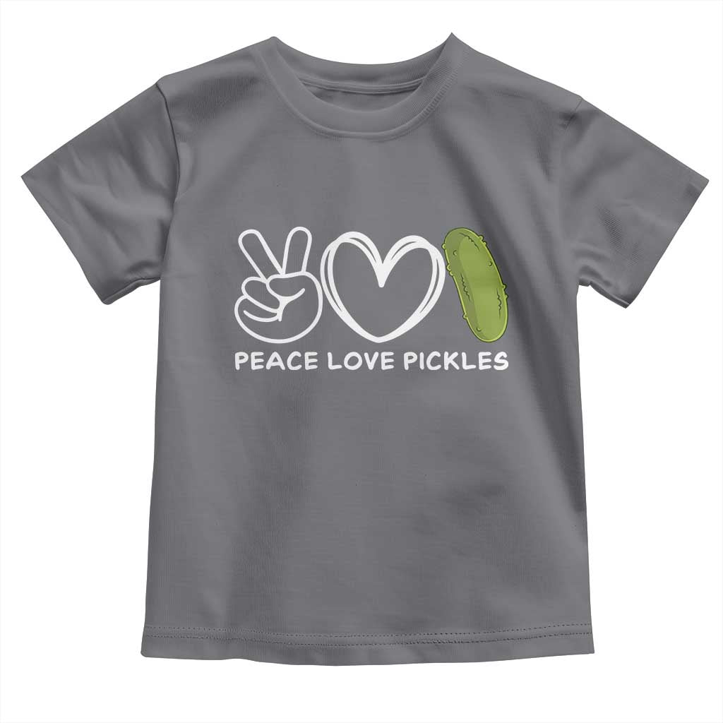 Peace Love Pickles Toddler T Shirt - Wonder Print Shop
