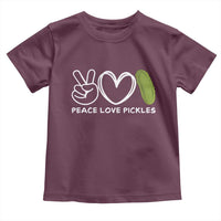 Peace Love Pickles Toddler T Shirt - Wonder Print Shop
