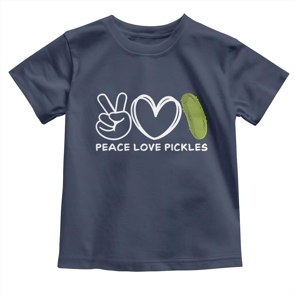 Peace Love Pickles Toddler T Shirt - Wonder Print Shop