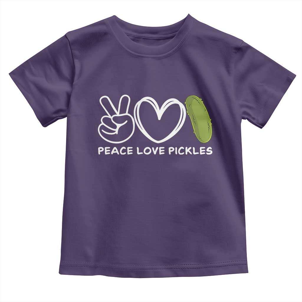 Peace Love Pickles Toddler T Shirt - Wonder Print Shop