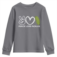 Peace Love Pickles Youth Sweatshirt - Wonder Print Shop