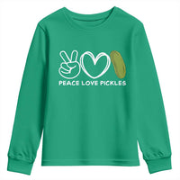 Peace Love Pickles Youth Sweatshirt - Wonder Print Shop