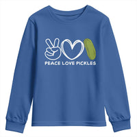 Peace Love Pickles Youth Sweatshirt - Wonder Print Shop