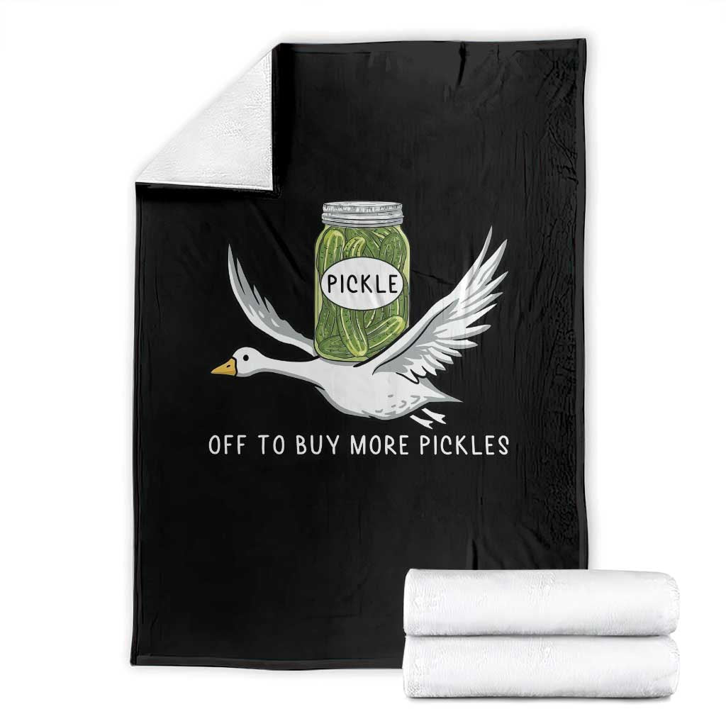 Silly Goose Pickle Lovers Throw Blanket Off To Buy More Pickles