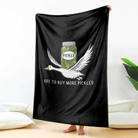 Silly Goose Pickle Lovers Throw Blanket Off To Buy More Pickles