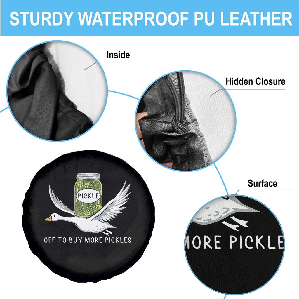 Silly Goose Pickle Lovers Spare Tire Cover Off To Buy More Pickles