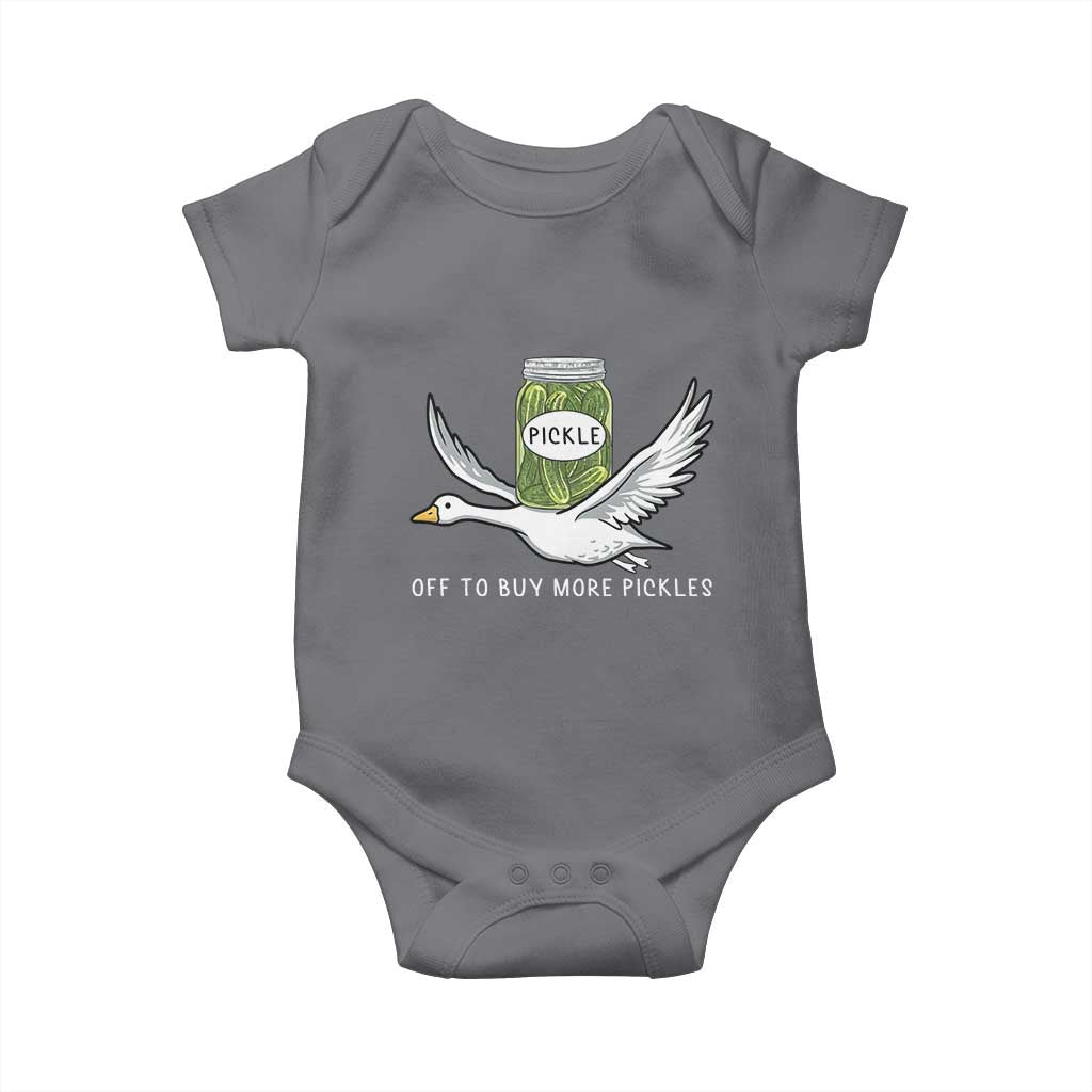 Silly Goose Pickle Lovers Baby Onesie Off To Buy More Pickles