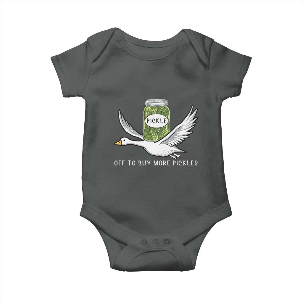 Silly Goose Pickle Lovers Baby Onesie Off To Buy More Pickles