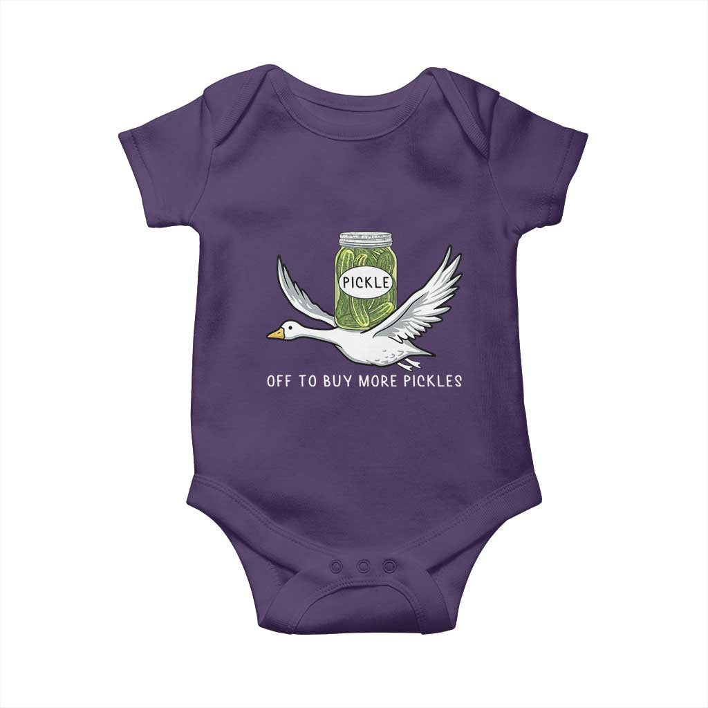 Silly Goose Pickle Lovers Baby Onesie Off To Buy More Pickles